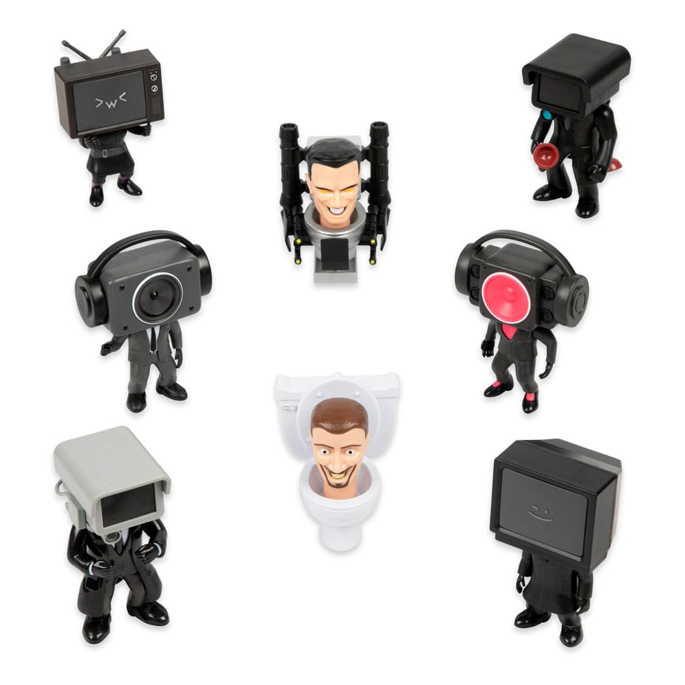 Skibidi Toilet Minifigures Series 1 Display 24 Bonkers Toys