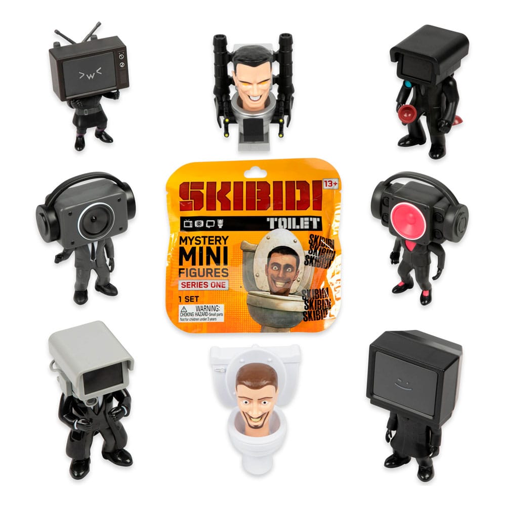Skibidi Toilet Minifigures Series 1 Display 24 Bonkers Toys