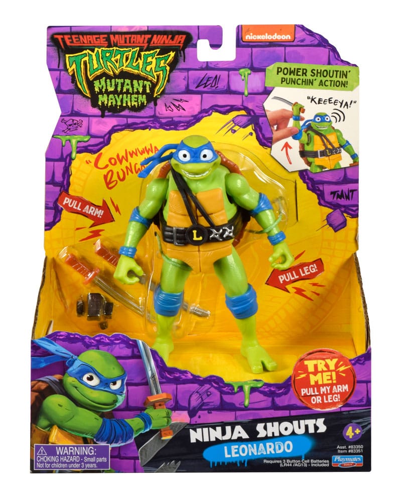 Teenage Mutant Ninja Turtles Mutant Mayhem Ninja Shouts Action Figure Leonardo Playmates