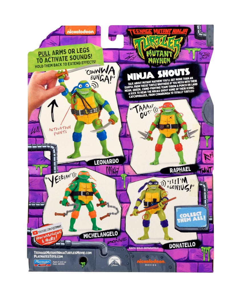 Teenage Mutant Ninja Turtles Mutant Mayhem Ninja Shouts Action Figure Leonardo Playmates