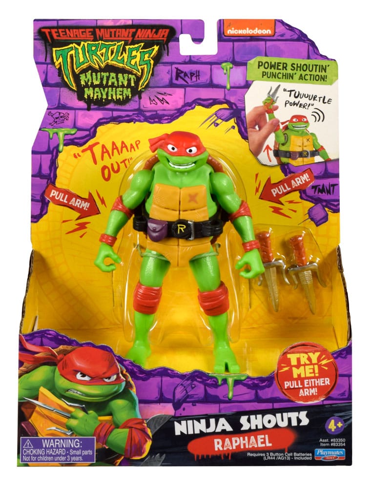 Teenage Mutant Ninja Turtles Mutant Mayhem Ninja Shouts Action Figure Raphael Playmates