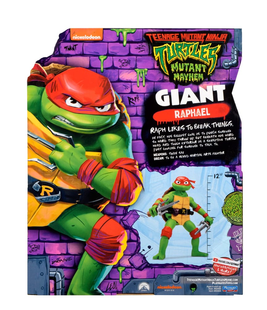 Teenage Mutant Ninja Turtles Mutant Mayhem Action Figure Giant Raphael Playmates