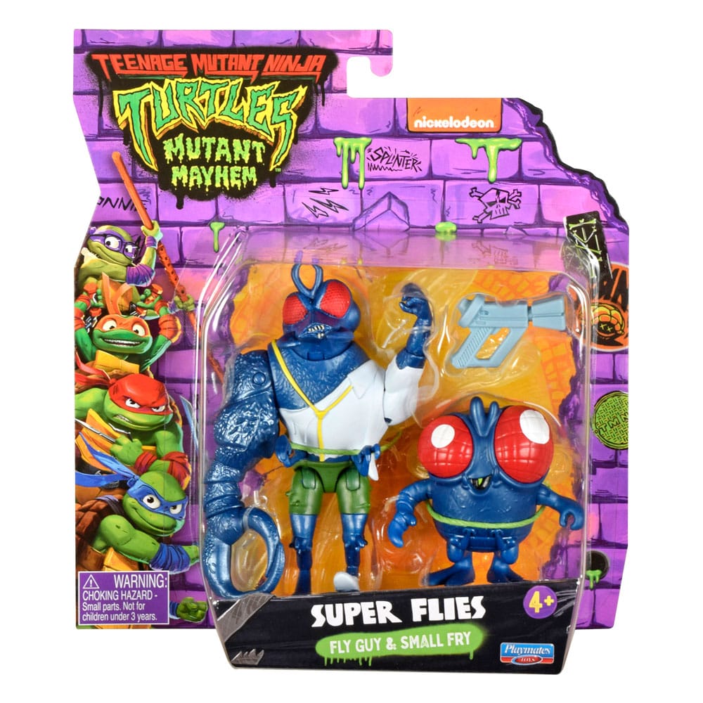 Teenage Mutant Ninja Turtles Mutant Mayhem Action Figures Super Fly & Toddler Super Fly Playmates
