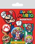 Super Mario Pin Back Buttons 5 Pack Pyramid International