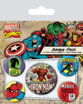 Marvel Comics Pin Back Buttons 5 Pack Iron Man Pyramid International