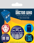 Doctor Who Pin Back Buttons 5 Pack Exterminate Pyramid International
