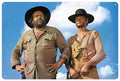Bud Spencer & Terence Hill Tin Sign Blue Sky Blechwaren Fabrik Braunschweig
