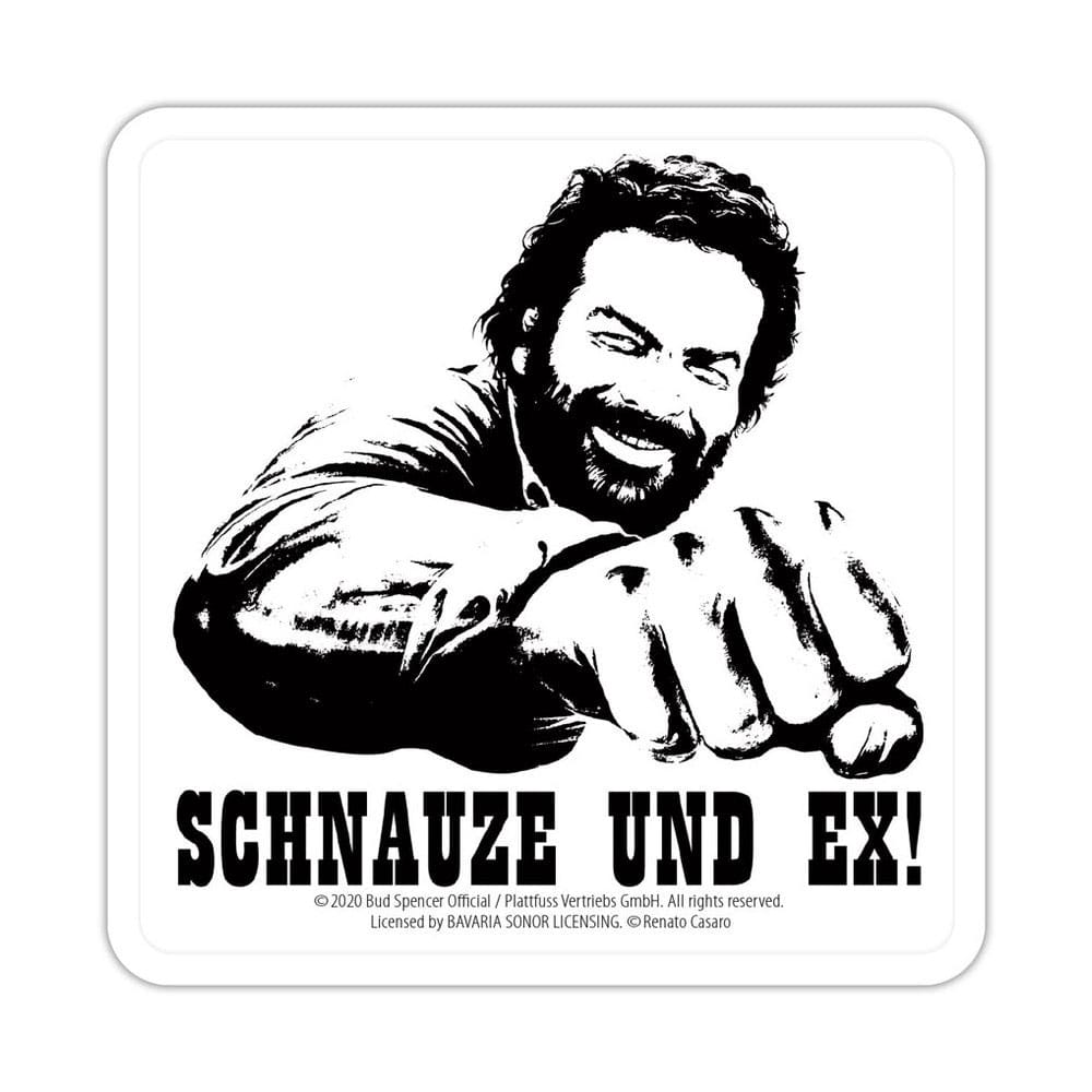 Bud Spencer Tin coasters Schnauze und Ex Blechwaren Fabrik Braunschweig