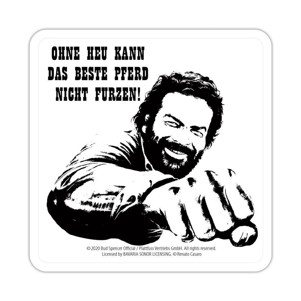 Bud Spencer Tin coasters Faust Pferd Blechwaren Fabrik Braunschweig