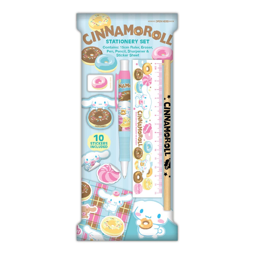 Sanrio Stationery Set 6 Pack Cinnamoroll Blue Sky Studios