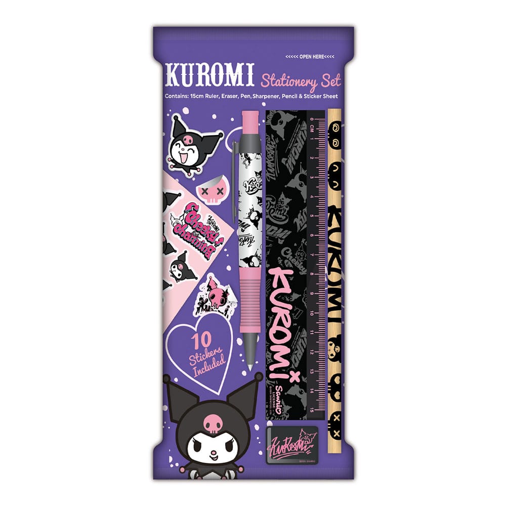 Sanrio Stationery Set 6 Pack Kuromi Blue Sky Studios