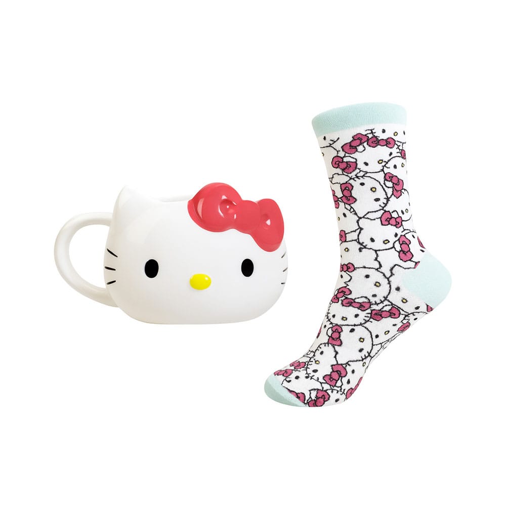 Sanrio 3D Mug & Socks Set Hello Kitty Blue Sky Studios