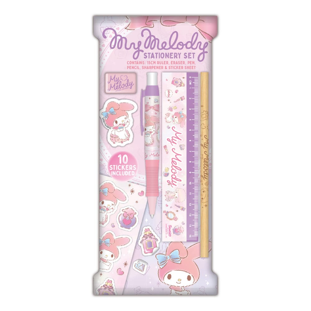 Sanrio Stationery Set 6 Pack My Melody Blue Sky Studios