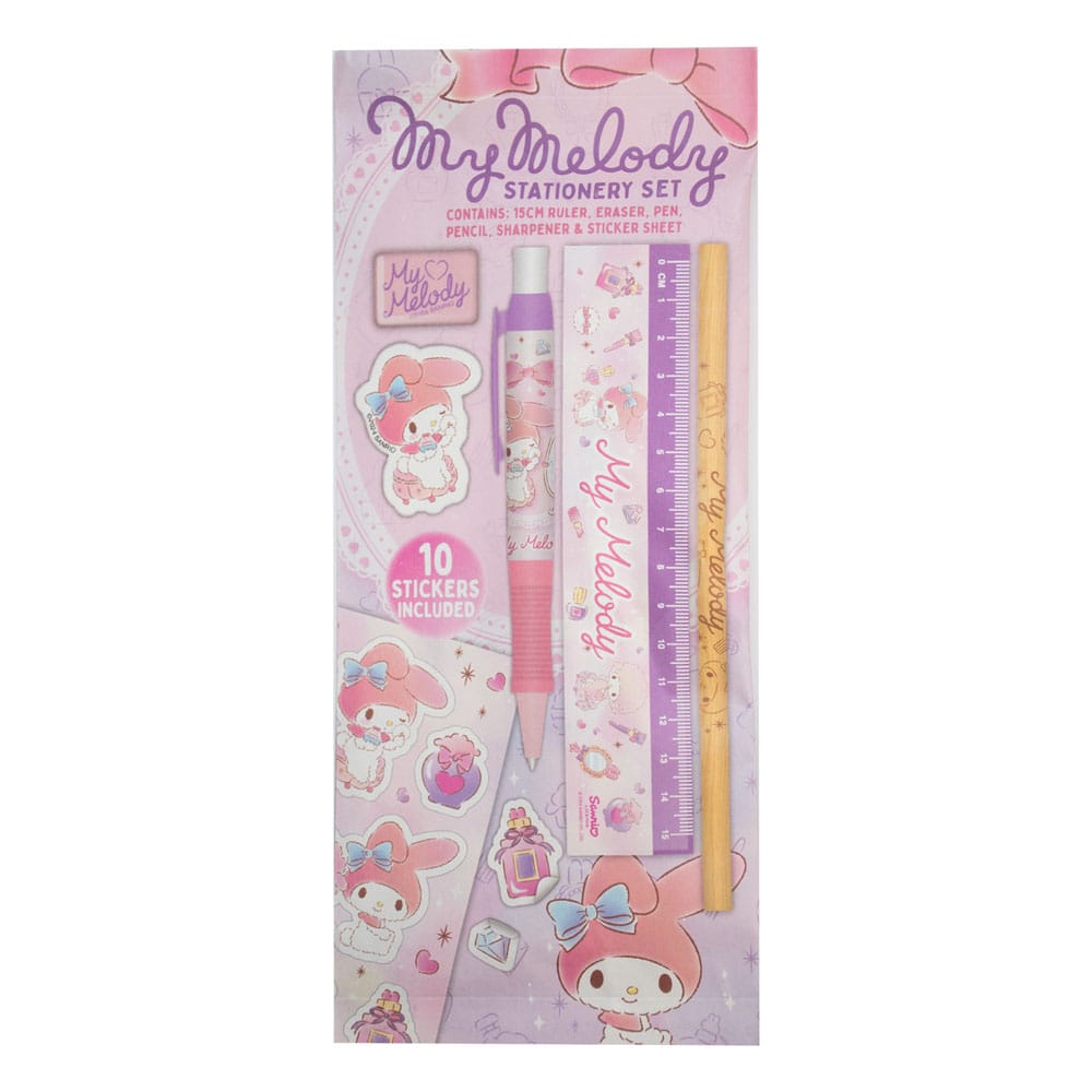Sanrio Stationery Set 6 Pack My Melody Blue Sky Studios