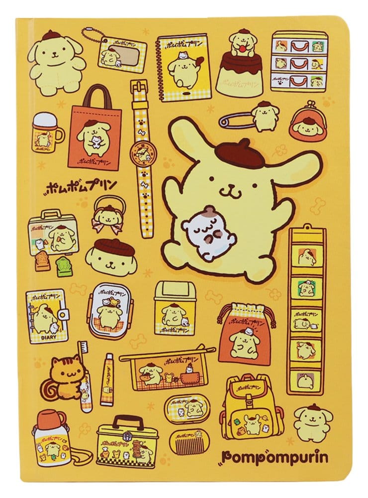 Sanrio A5 Notebook Pompompurin Blue Sky Studios