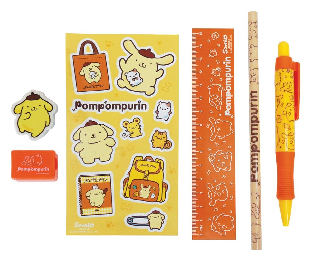 Sanrio Stationery Set 6 Pack Pompompurin Blue Sky Studios
