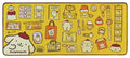Sanrio XXL Mousepad Pompompurin Blue Sky Studios
