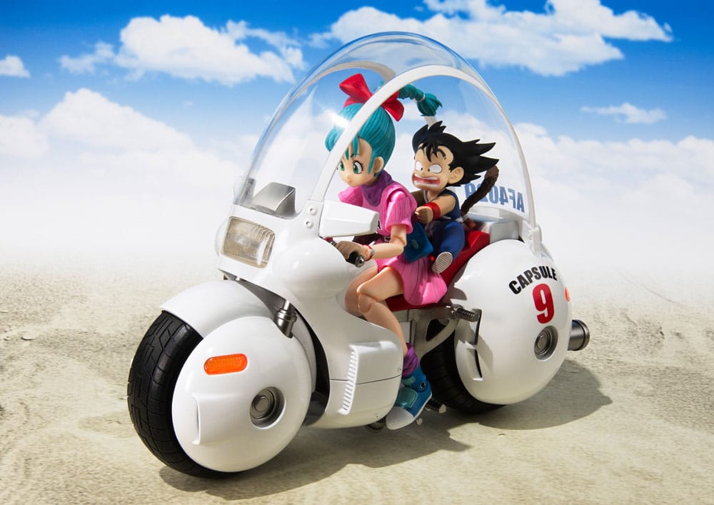 Dragon Ball S.H. Figuarts Vehicle with Figure Bulma's Motorcycle Hoipoi Capsule No. 9 Bandai Tamashii Nations