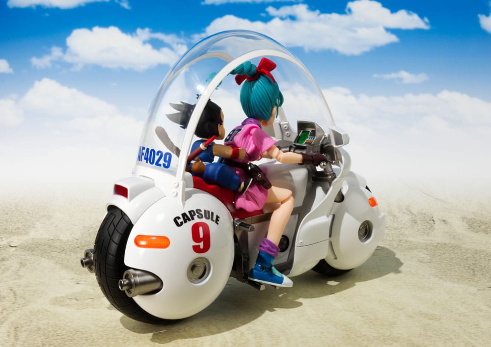 Dragon Ball S.H. Figuarts Vehicle with Figure Bulma's Motorcycle Hoipoi Capsule No. 9 Bandai Tamashii Nations