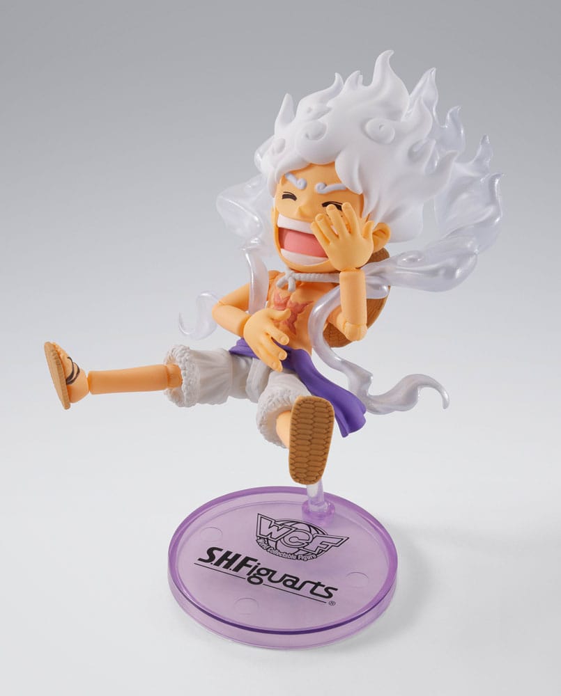 One Piece World Collactable Figures x S.H. Figuarts Action Figure Monkey D. Luffy Gear 5 Bandai Tamashii Nations