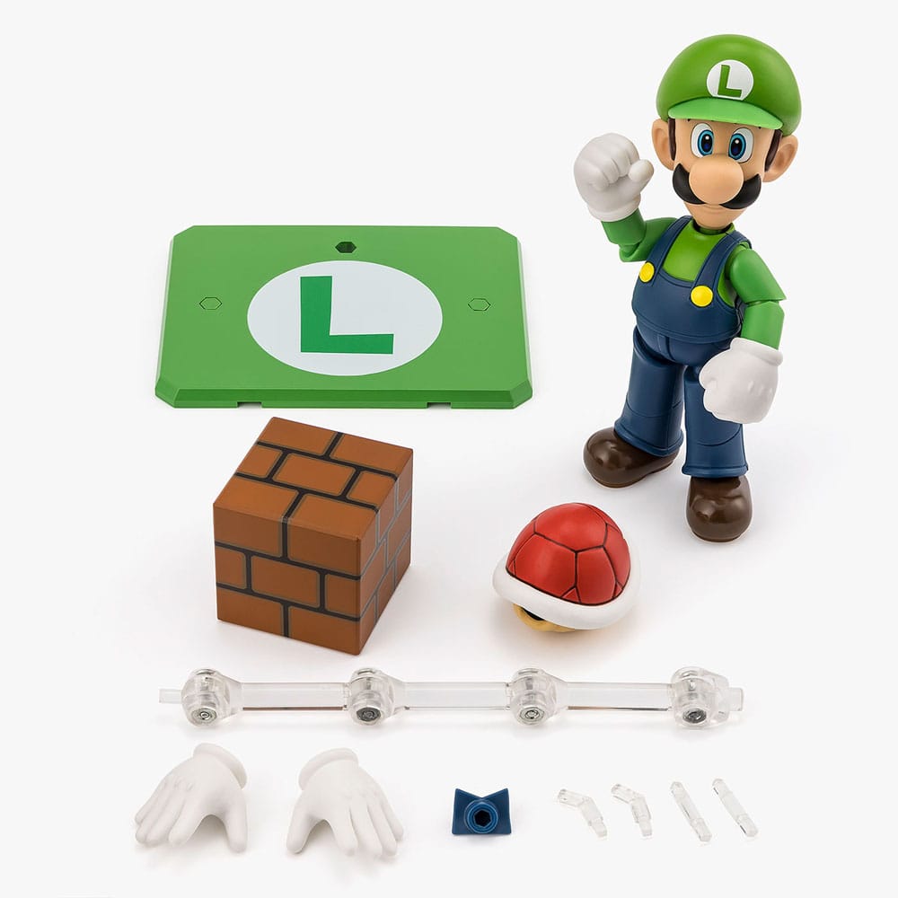Super Mario S.H. Figuarts Action Figure Luigi Bandai Tamashii Nations