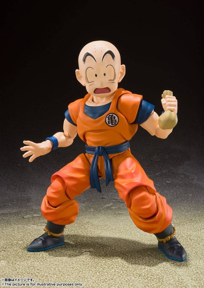 Dragon Ball Z S.H. Figuarts Action Figure Krillin Earth's Strongest Man Bandai Tamashii Nations