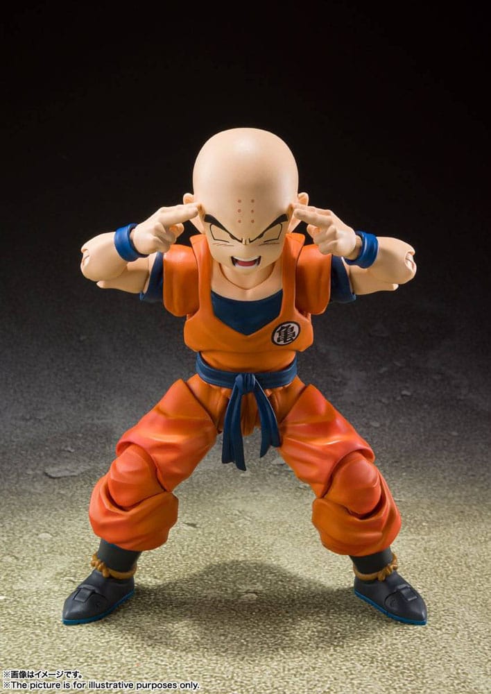 Dragon Ball Z S.H. Figuarts Action Figure Krillin Earth's Strongest Man Bandai Tamashii Nations