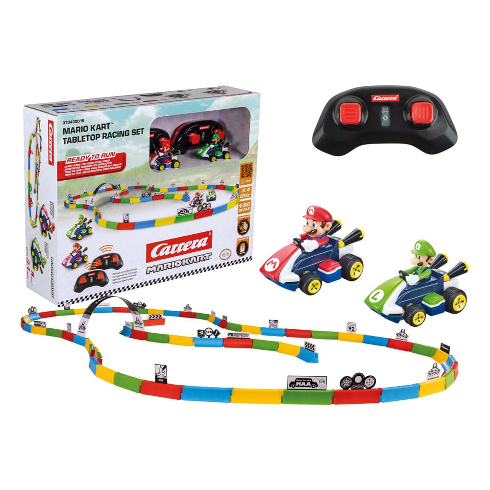 Super Mario Kart RC remote controlled Car 1/43 2.4GHz Tabletop Racing Set Mario Carrera
