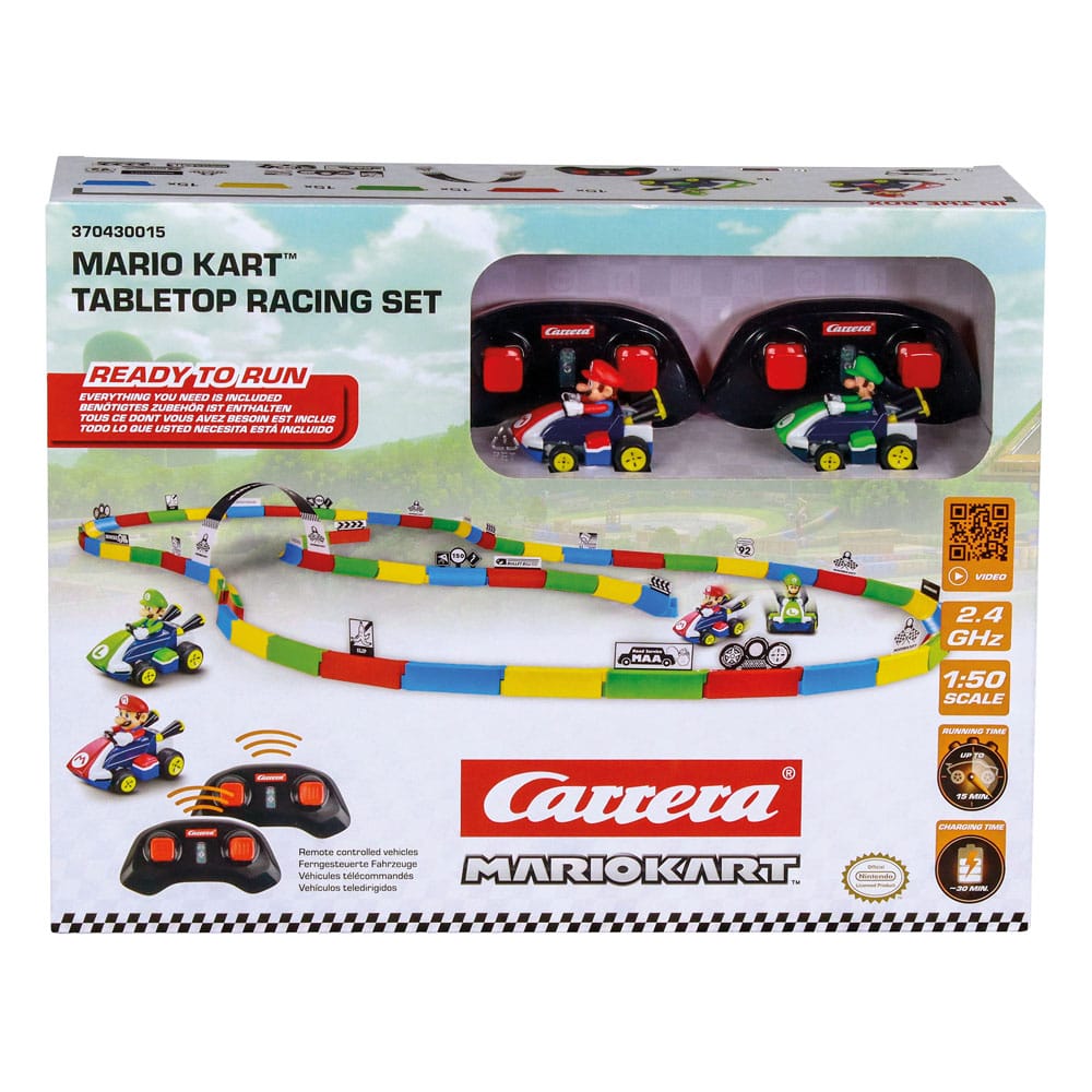 Super Mario Kart RC remote controlled Car 1/43 2.4GHz Tabletop Racing Set Mario Carrera