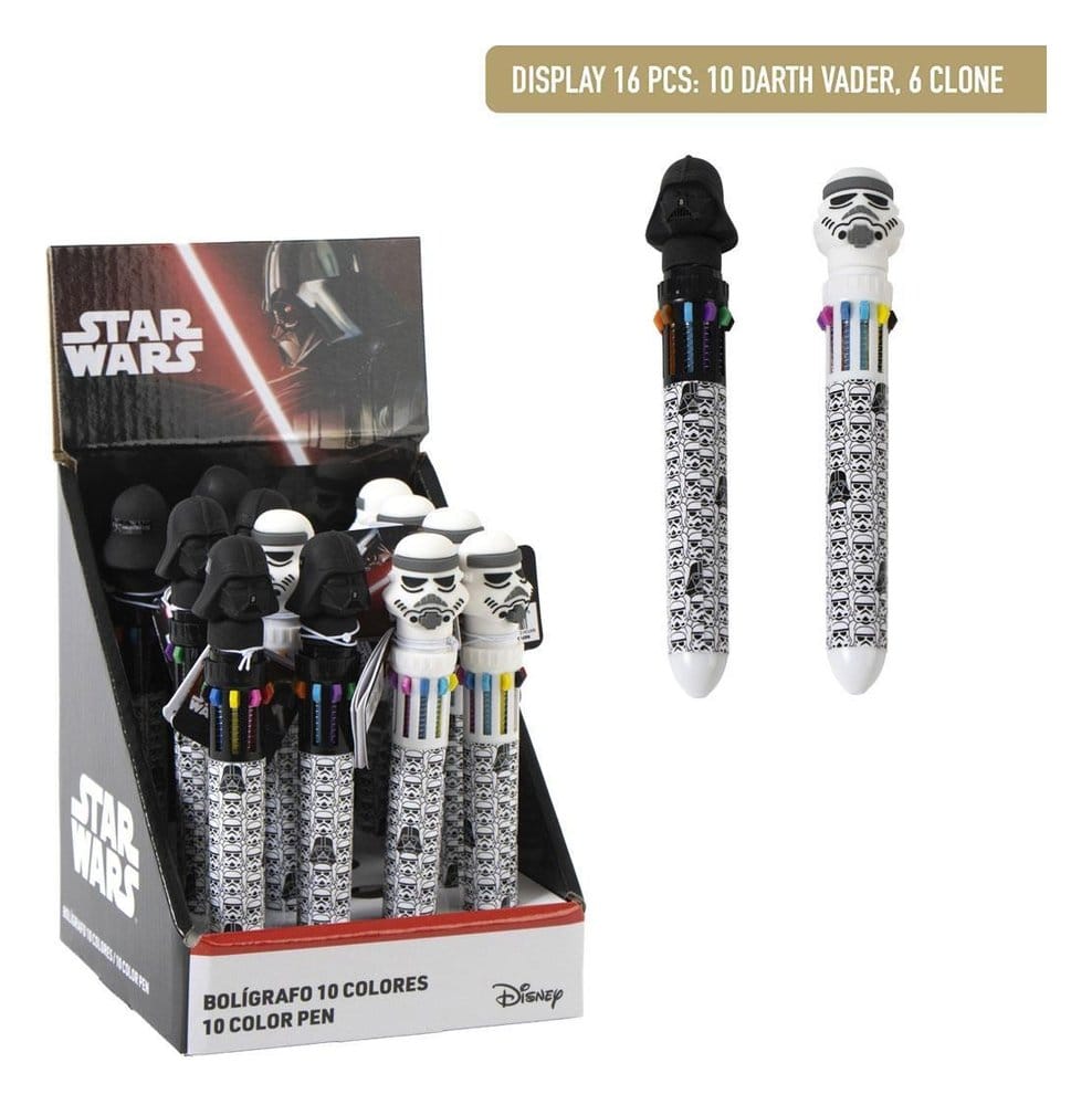 Star Wars Multicoloured ball pen Display 16 Cerdá