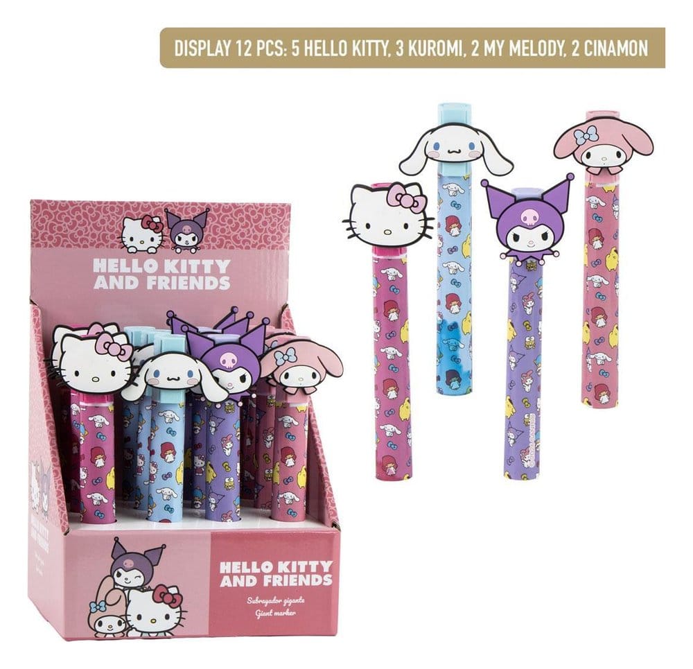Sanrio Large Highlighter Display 12 Hello Kitty Cerdá