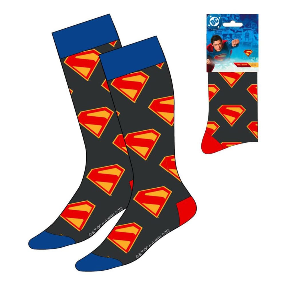 DC Comics Socks Superman Logo Blue & Red 38 45 Cerdá
