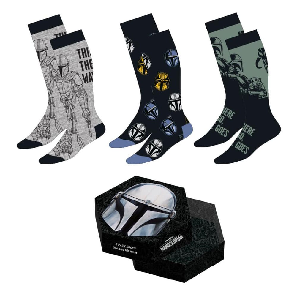 Star Wars The Mandalorian Socks 3 Pack Mandalorian 38 45 Cerdá