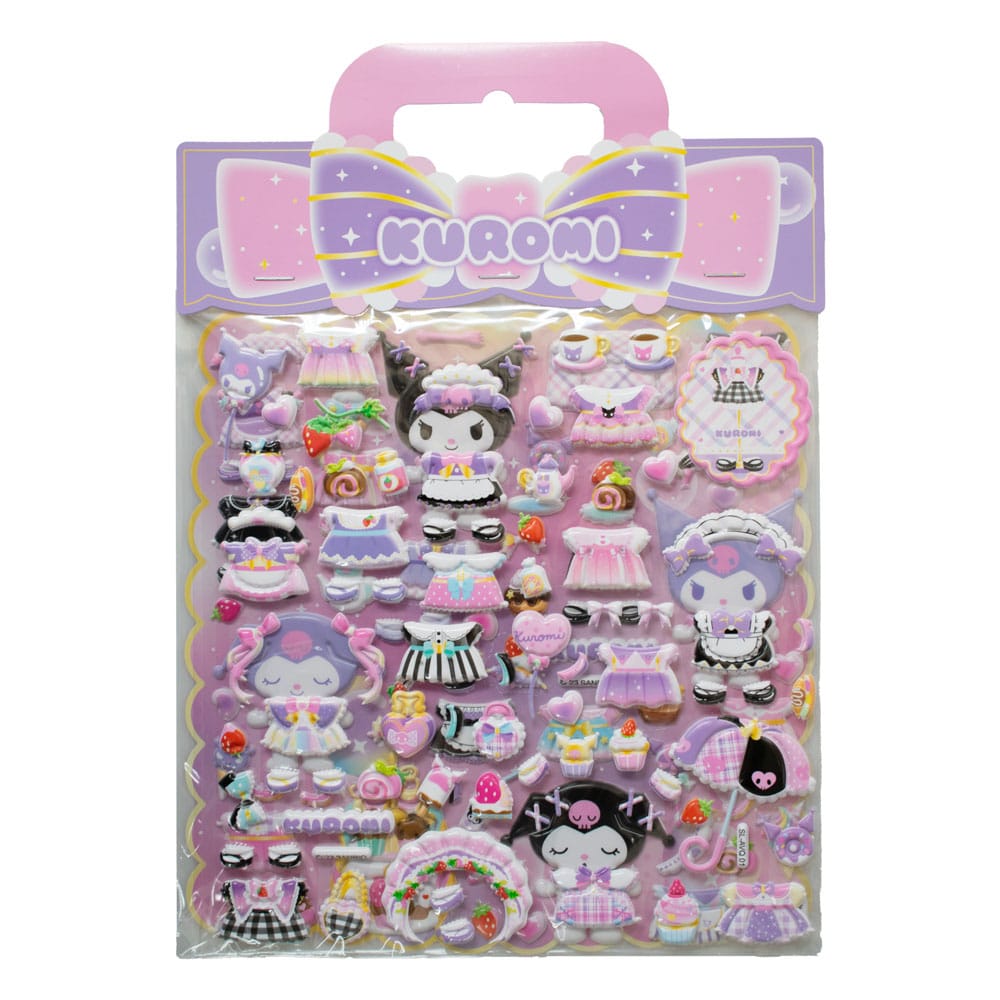 Hello Kitty and Friends Sticker Kuromi Puffy Assortment 10 Comansi