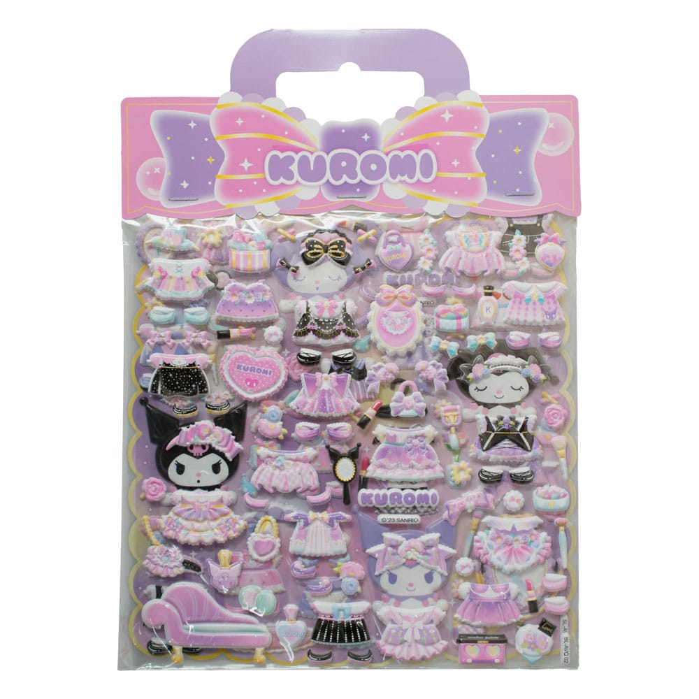 Hello Kitty and Friends Sticker Kuromi Puffy Assortment 10 Comansi