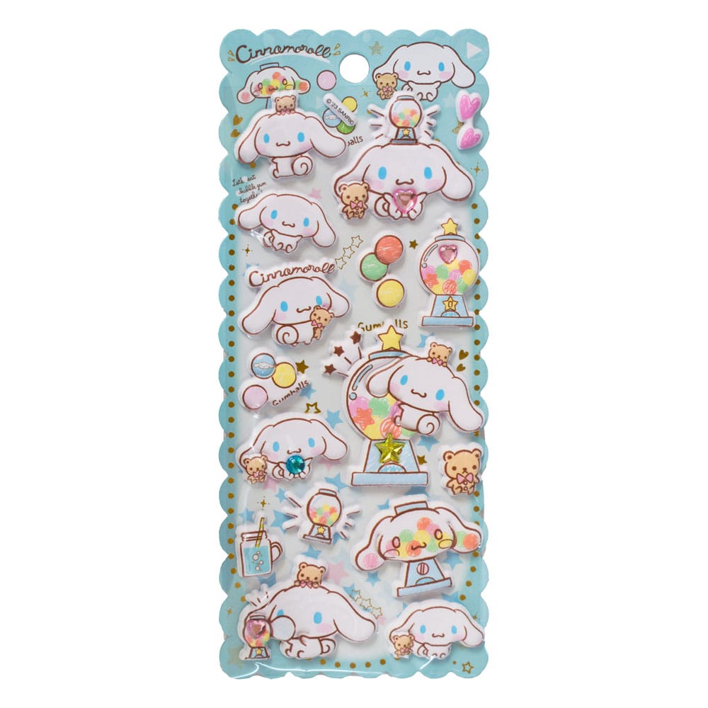Hello Kitty and Friends Sticker Cinnamoroll Puffy Assortment 20 Comansi