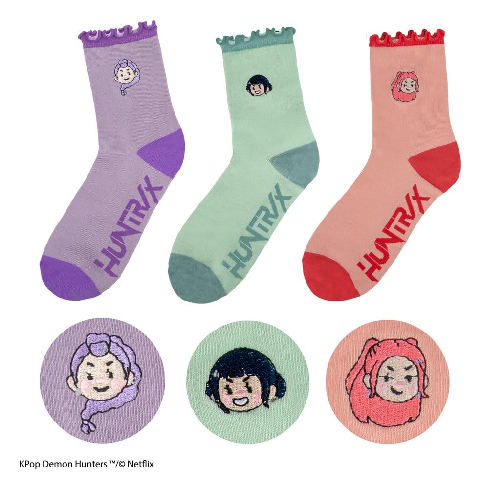 KPop Demon Hunters Socks Set of 3 HUNTR/X Cinereplicas