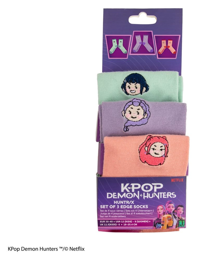 KPop Demon Hunters Socks Set of 3 HUNTR/X Cinereplicas