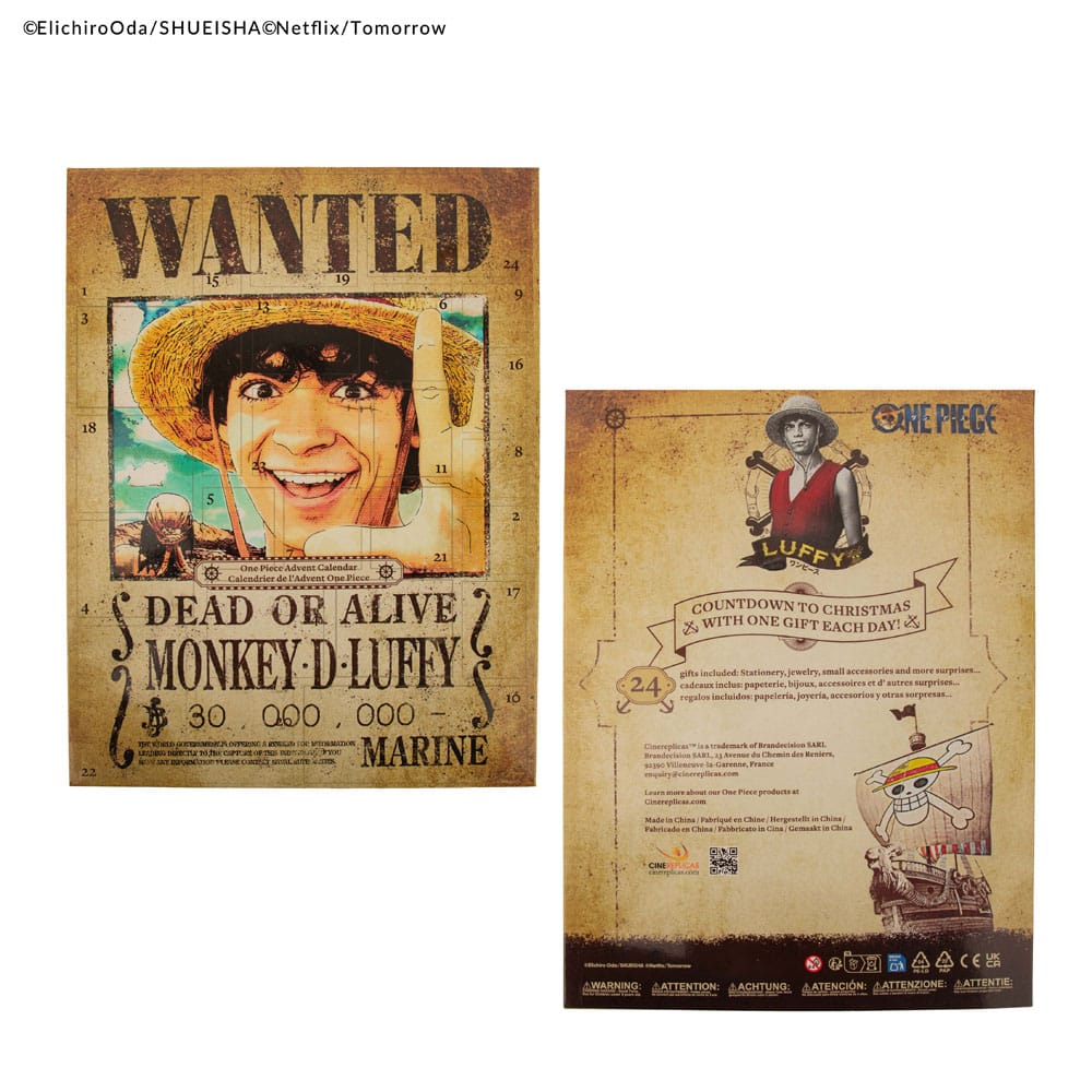 One Piece Advent Calendar 2025 Cinereplicas