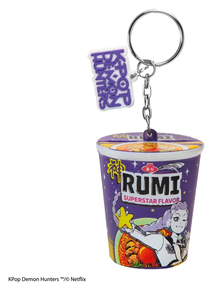 KPop Demon Hunters Squishy Keychain Rumi Superstar Flavor Noodles Cinereplicas