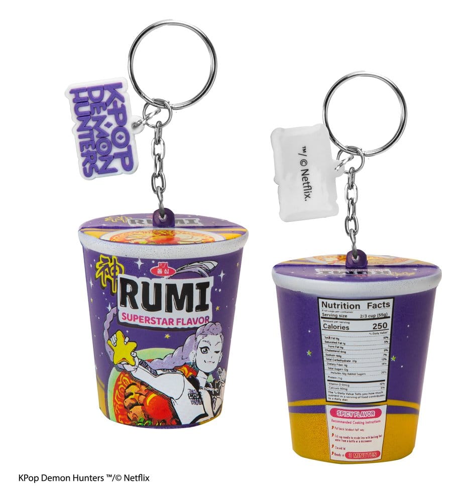 KPop Demon Hunters Squishy Keychain Rumi Superstar Flavor Noodles Cinereplicas