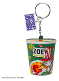 KPop Demon Hunters Squishy Keychain Zoey Hamburger Noodles Cinereplicas