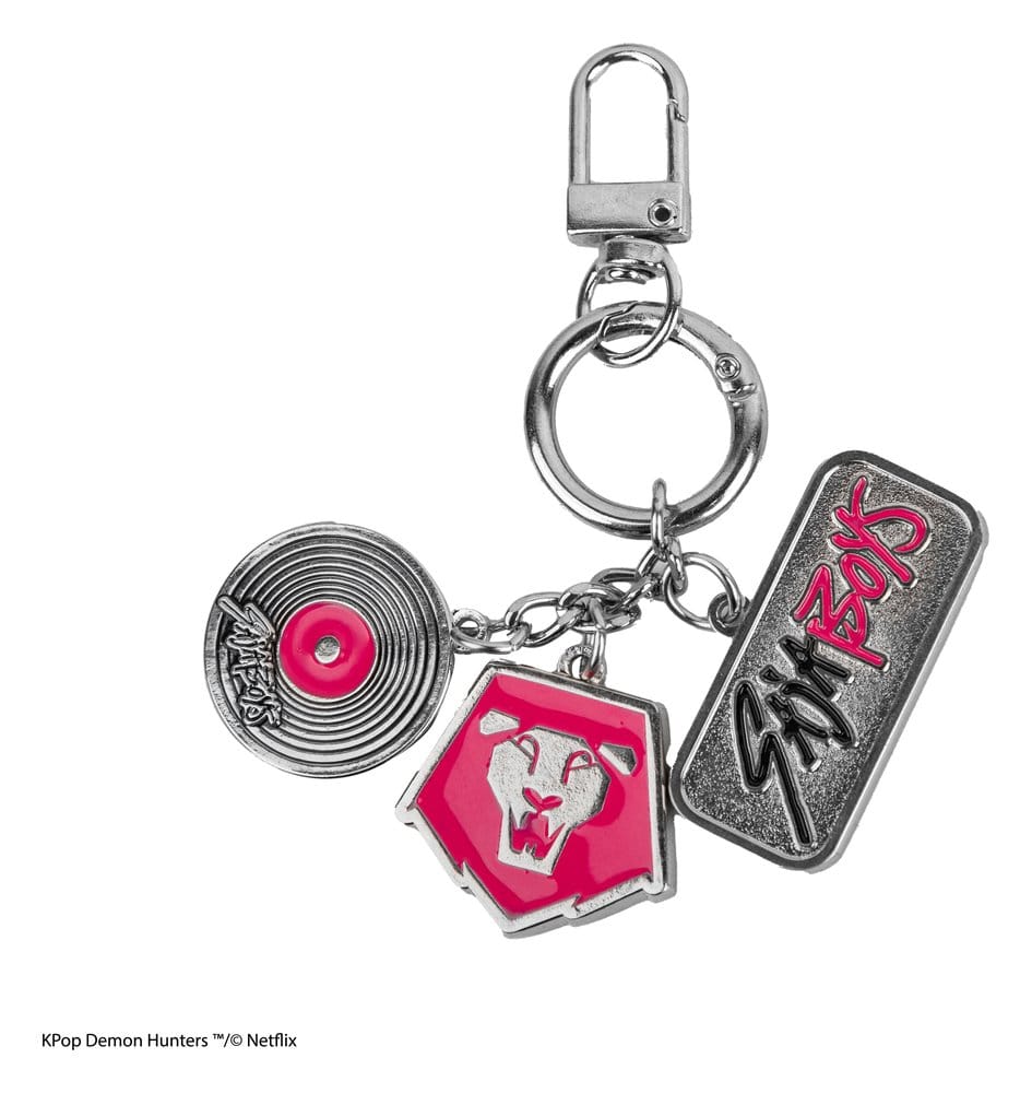 KPop Demon Hunters Charm Keychain Saja Boys Cinereplicas