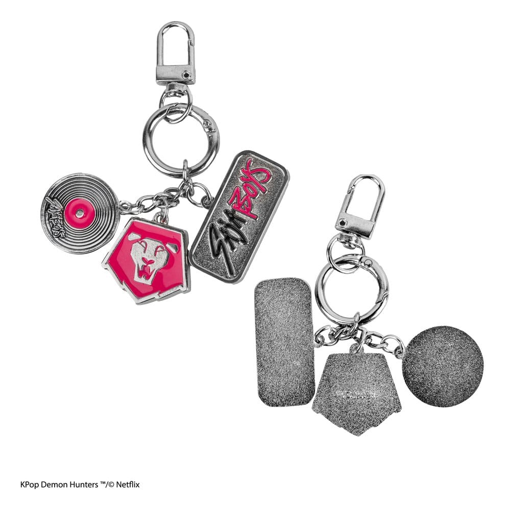 KPop Demon Hunters Charm Keychain Saja Boys Cinereplicas