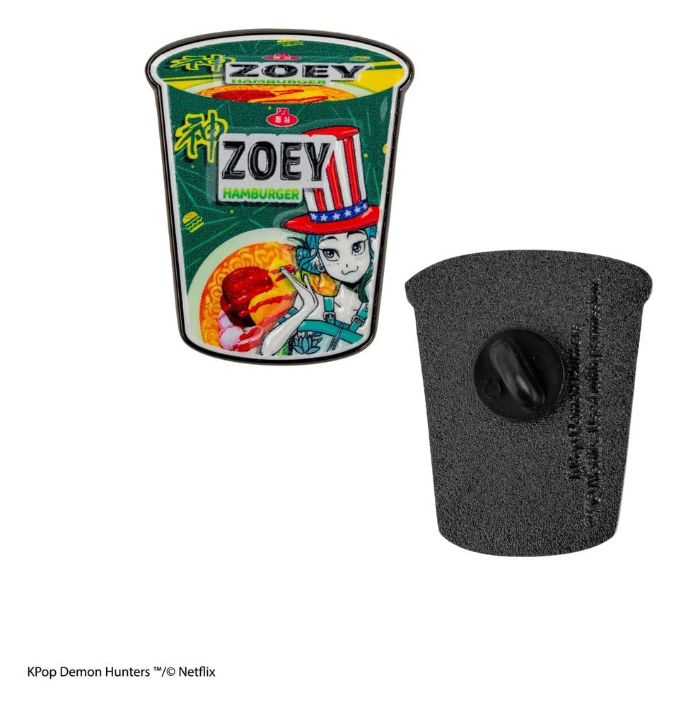 KPop Demon Hunters Pin Zoey Hamburger Noodles Cinereplicas