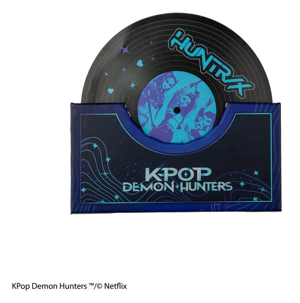 KPop Demon Hunters Set of 4 Coasters Hunters & Demons Soundtrack Cinereplicas