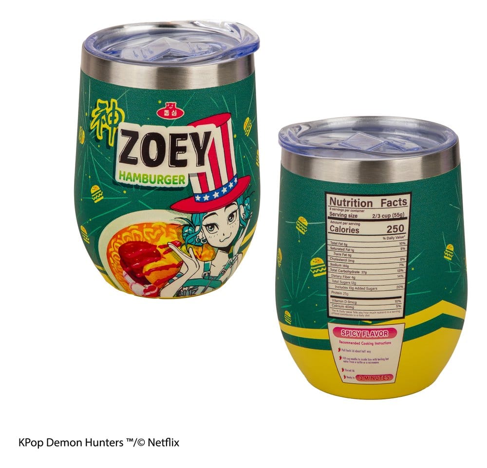 KPop Demon Hunters Travel Mug Zoey Hamburger Cinereplicas