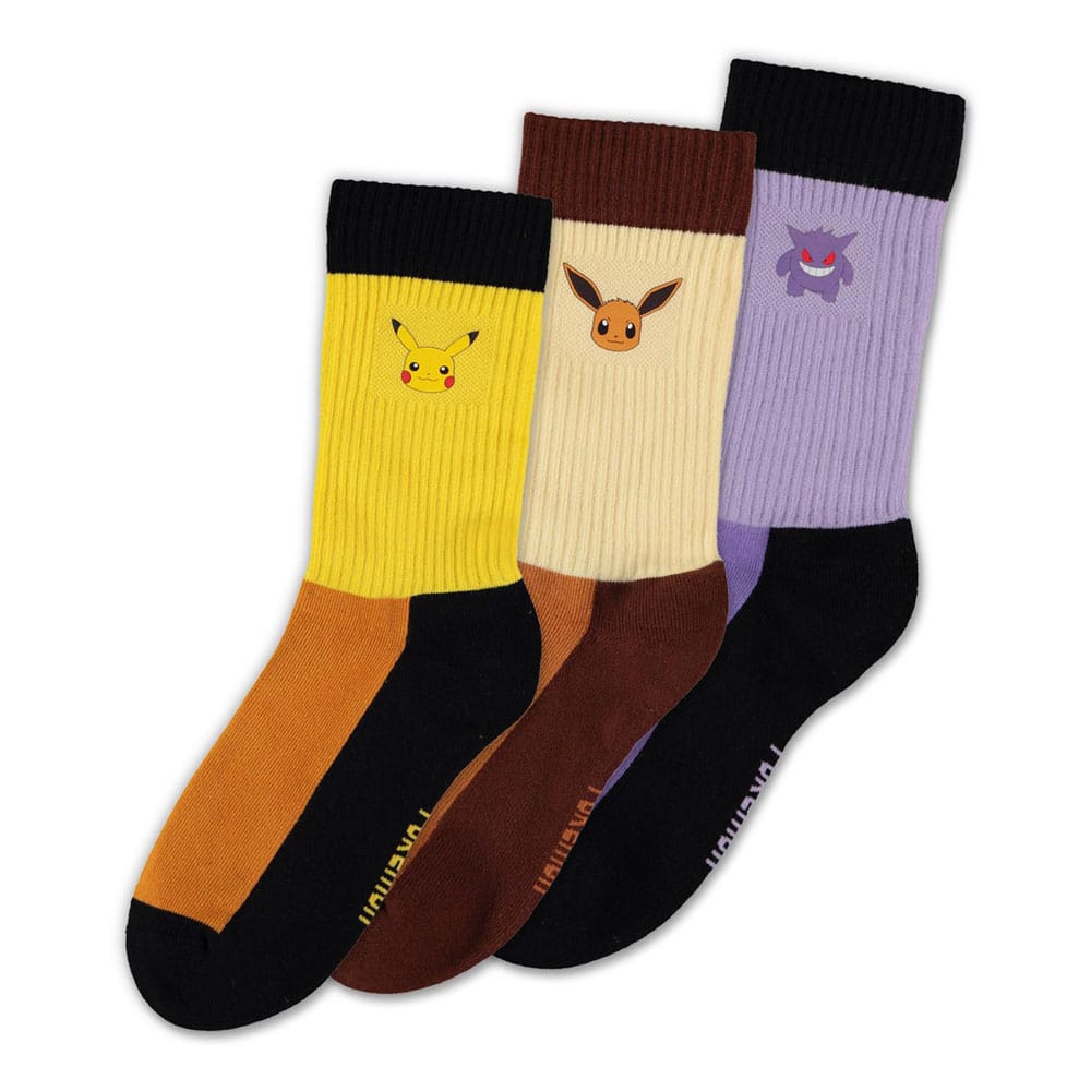 Pokémon Socks 3 Pack Starter Pokémon 39 42 Difuzed