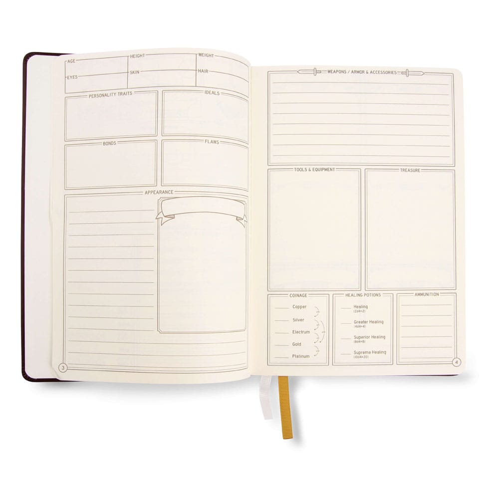 Dungeons & Dragons RPG Journal 5e Blue Glassstaff