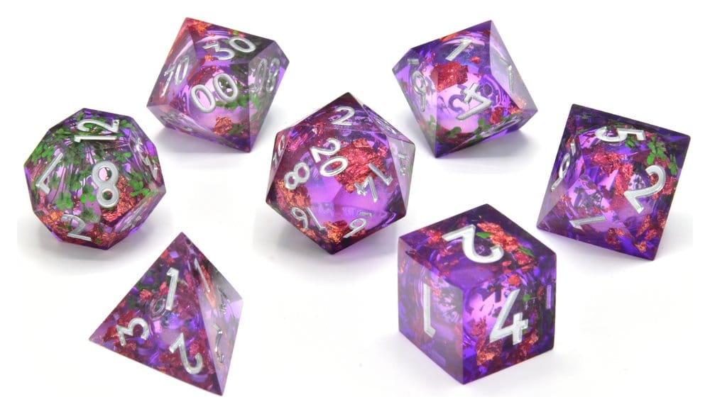 CritStones Liquid Core Dice Set Herbalist's Dream 7 Glassstaff